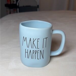 Rae Dunn Blue “Make It Happen” 5” Mug Artisan Collection By Magenta #237